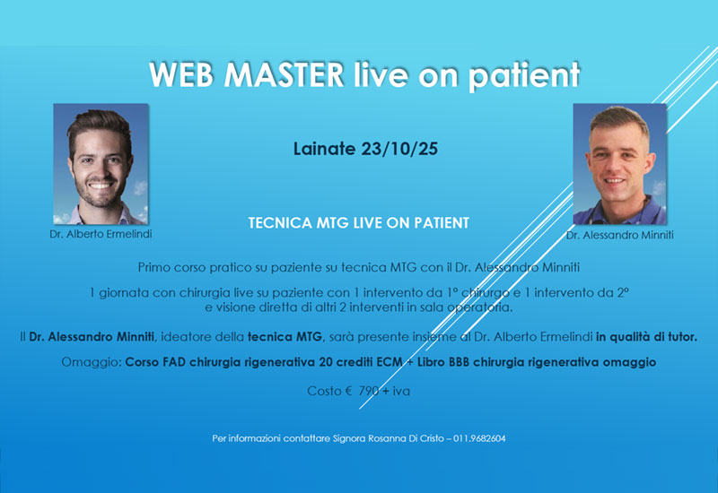 24/10/2025  TECNICA MTG LIVE ON PATIENT -  Dr. Minniti- Lainate (MI)