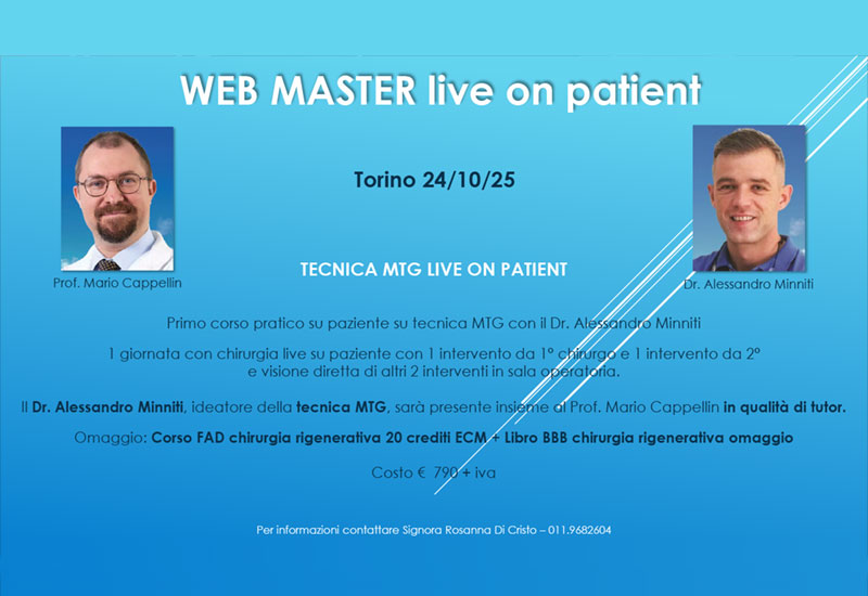 25/10/2025  TECNICA MTG LIVE ON PATIENT -  Dr. Minniti- TORINO